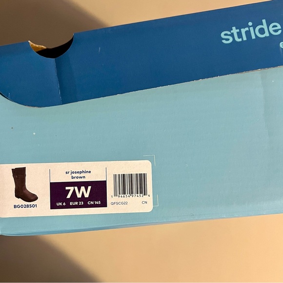 Stride Rite NWT Josephine Brown Knee High Boots Size 7W toddler - Picture 4 of 6